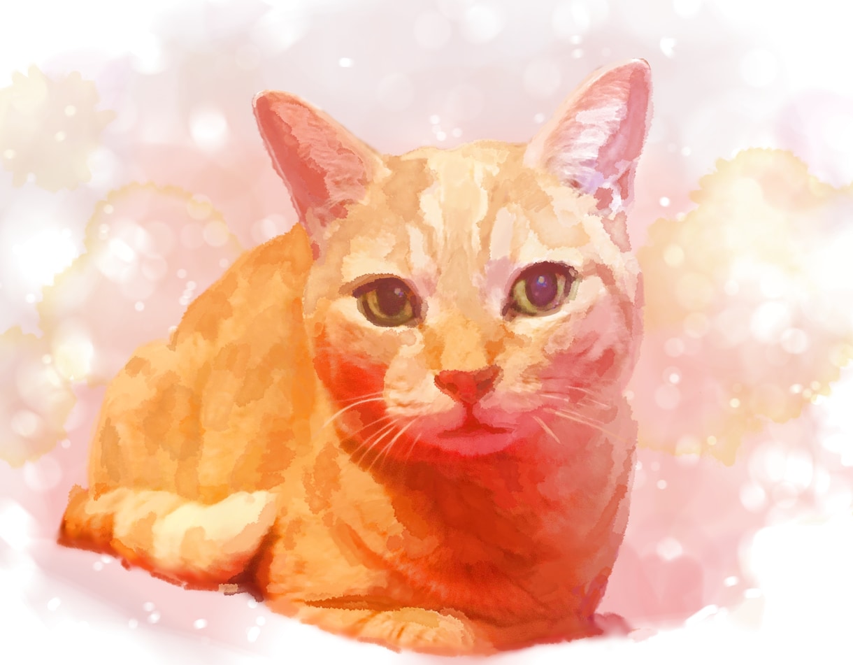 ペットの似顔絵をふんわり優しい水彩画風で作ります 練習期間のため7/31まで値下げ中！ デジタルデータ納品 イメージ3