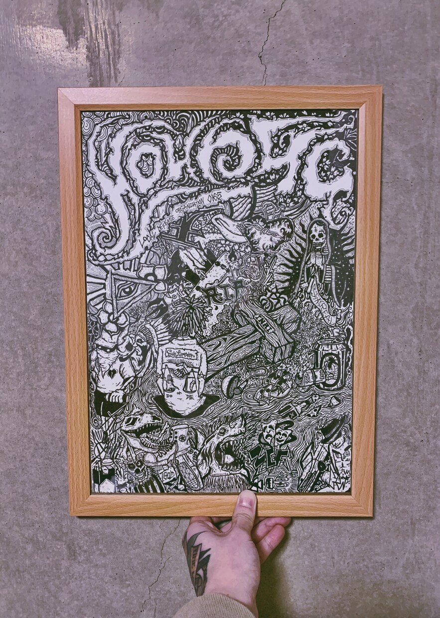 個性的でストリートな線画描きます 挿絵、プレゼント、敷き詰めたイラスト イメージ4