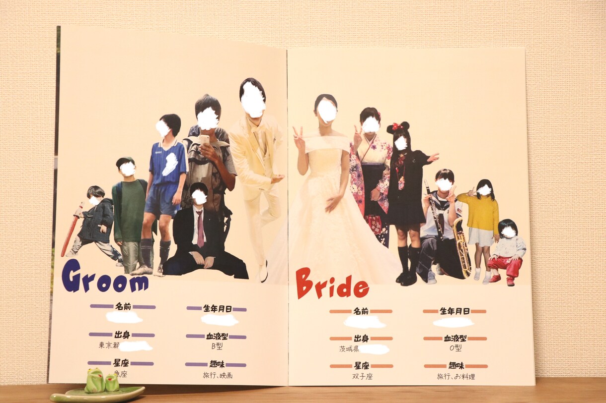3名限定価格_結婚式のプロフィールブック作成します おふたりのストーリーを1冊の本にしてみませんか？ イメージ3