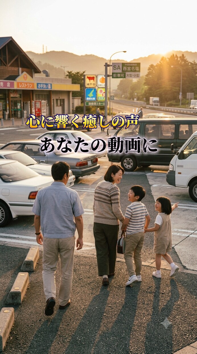 心に響く癒やしの声でナレーション入れます エモい・ノスタルジーな世界観の動画制作・SNS運用代行も可 イメージ1