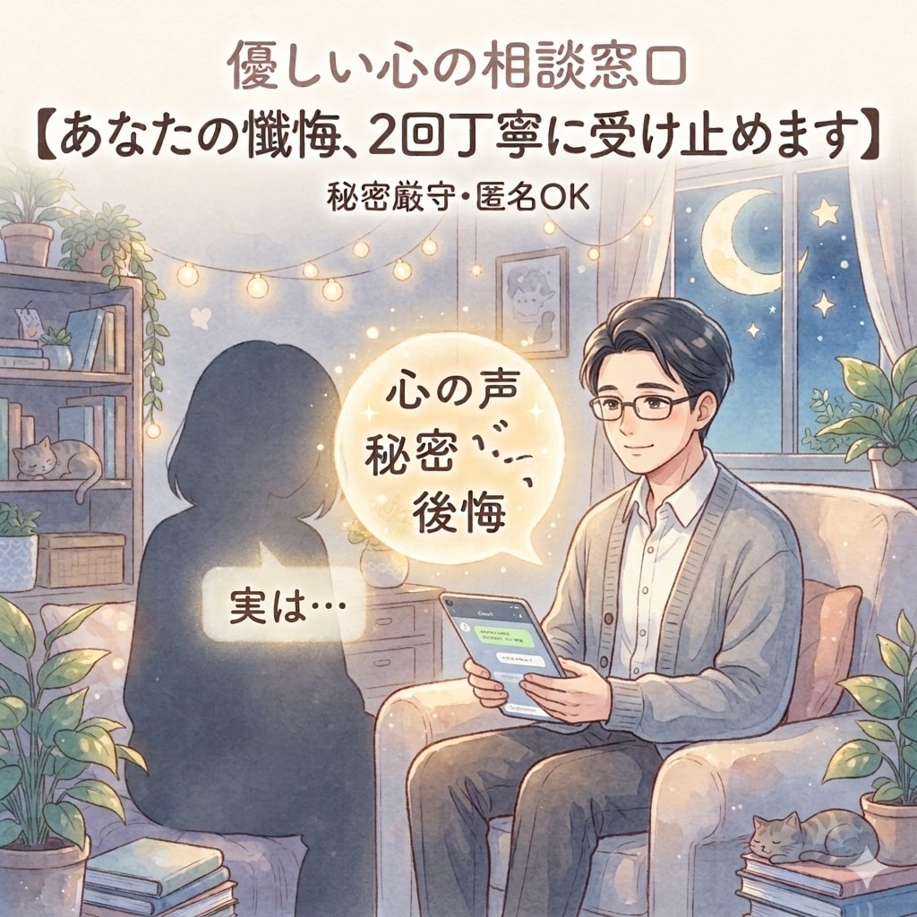 あなたの懺悔▪️愚痴を受け止めます 秘密厳守契約済。今まで言えなかった事柄を吐き出しましょう。 イメージ1