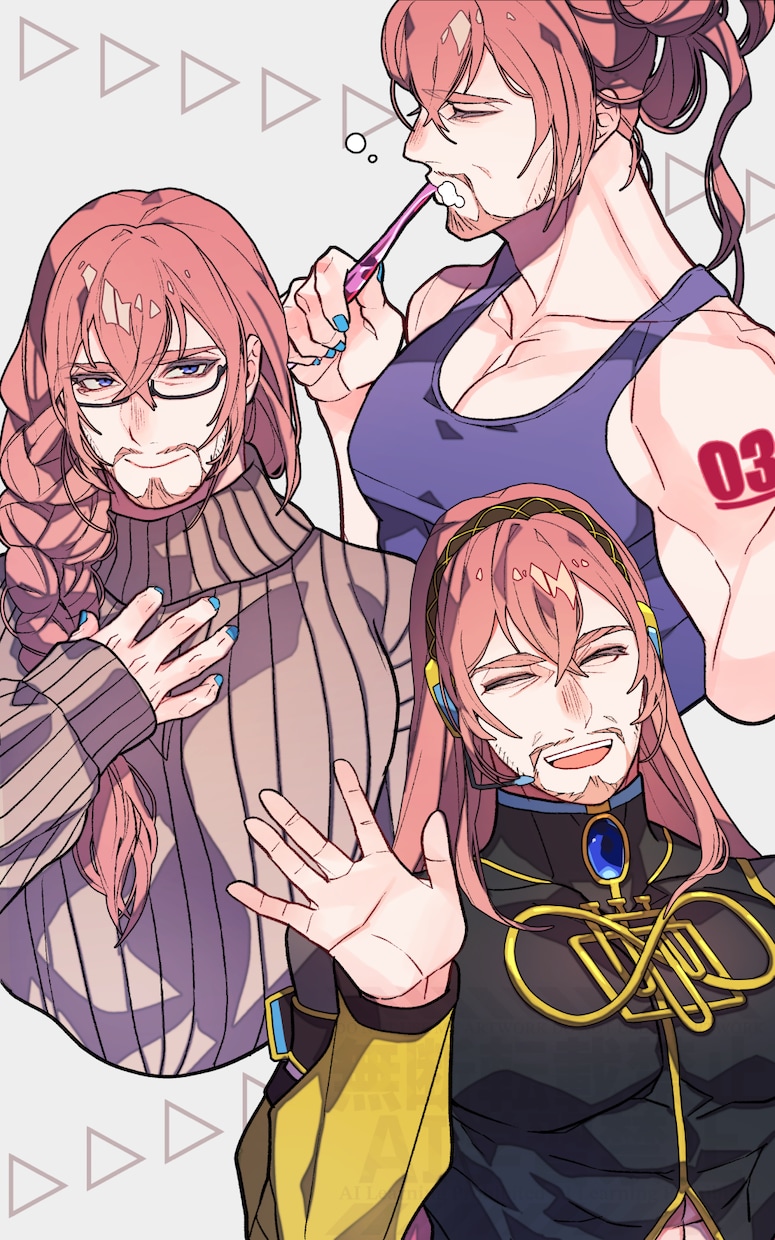 カスタムで素敵なおじさま、お兄さん描きます ☆多様な嗜好対応可能☆老若、細身〜筋肉質体系問いません！ イメージ1