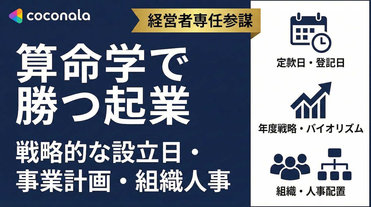 算命学！設立日・事業戦略・組織人事を戦略鑑定します 経営者専任参謀。天の時・地の利・人の和を整え事業繁栄へ導く！ イメージ4