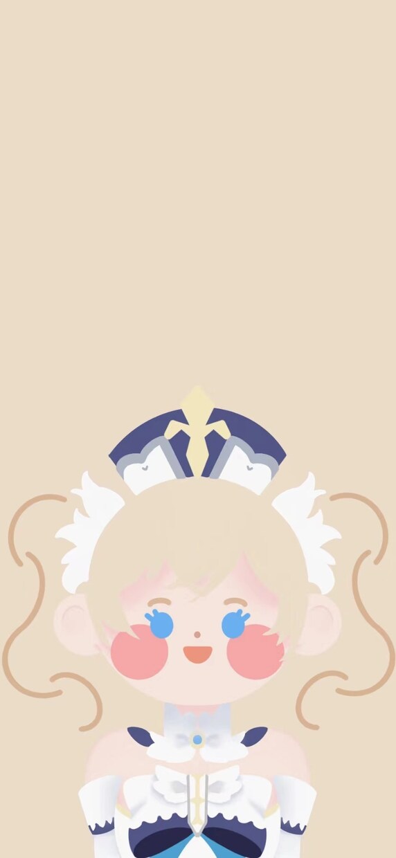 スマホのロック画面をシンプルに可愛く作成します 好きなキャラや自分のオリキャラをシンプルでかわいい壁紙に！ イメージ2