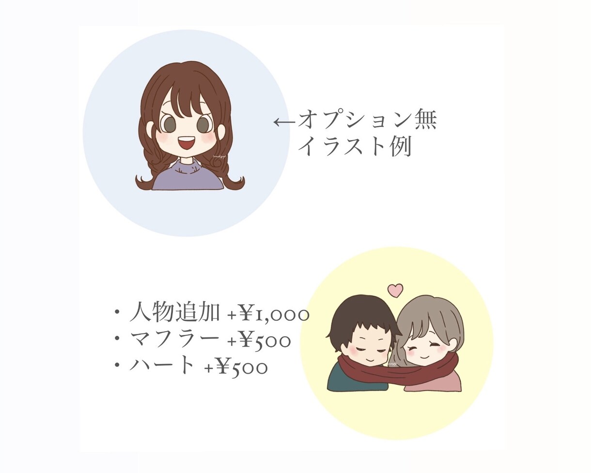 淡いデフォルメ調のアイコン描きます シンプルでやわらかい雰囲気のイラストです❁⃘*.ﾟ イメージ7