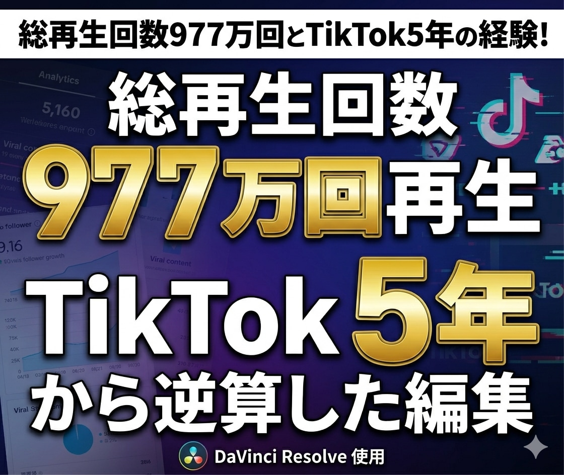 総再生回数977万回の編集を届けます スピード納品！最初の3秒で離脱させない構成！丸投げOK！ イメージ1