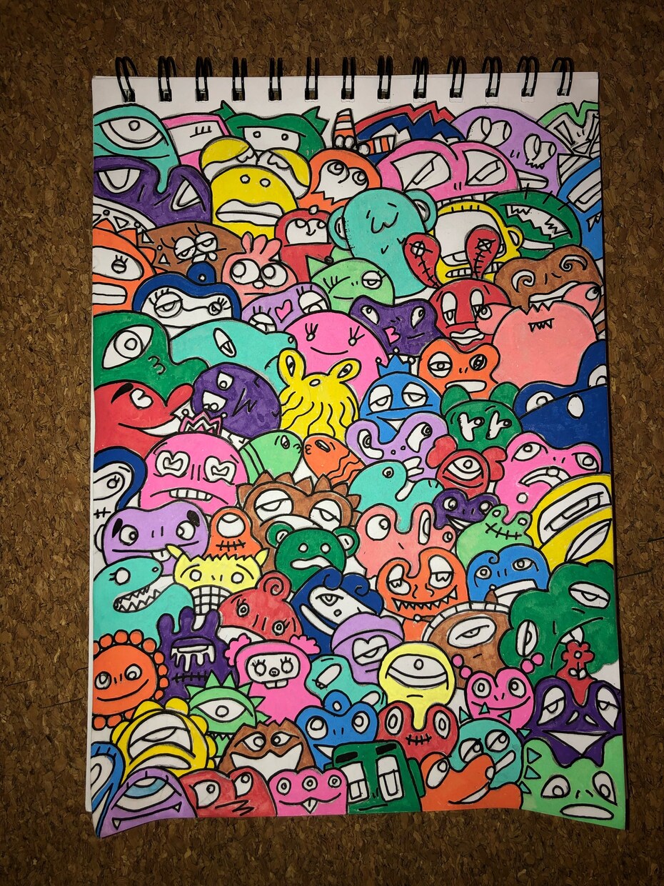 同じ絵が描けないので違う絵が届きます 全て一点限りとなっています。写真とは違う絵が届きます イメージ2