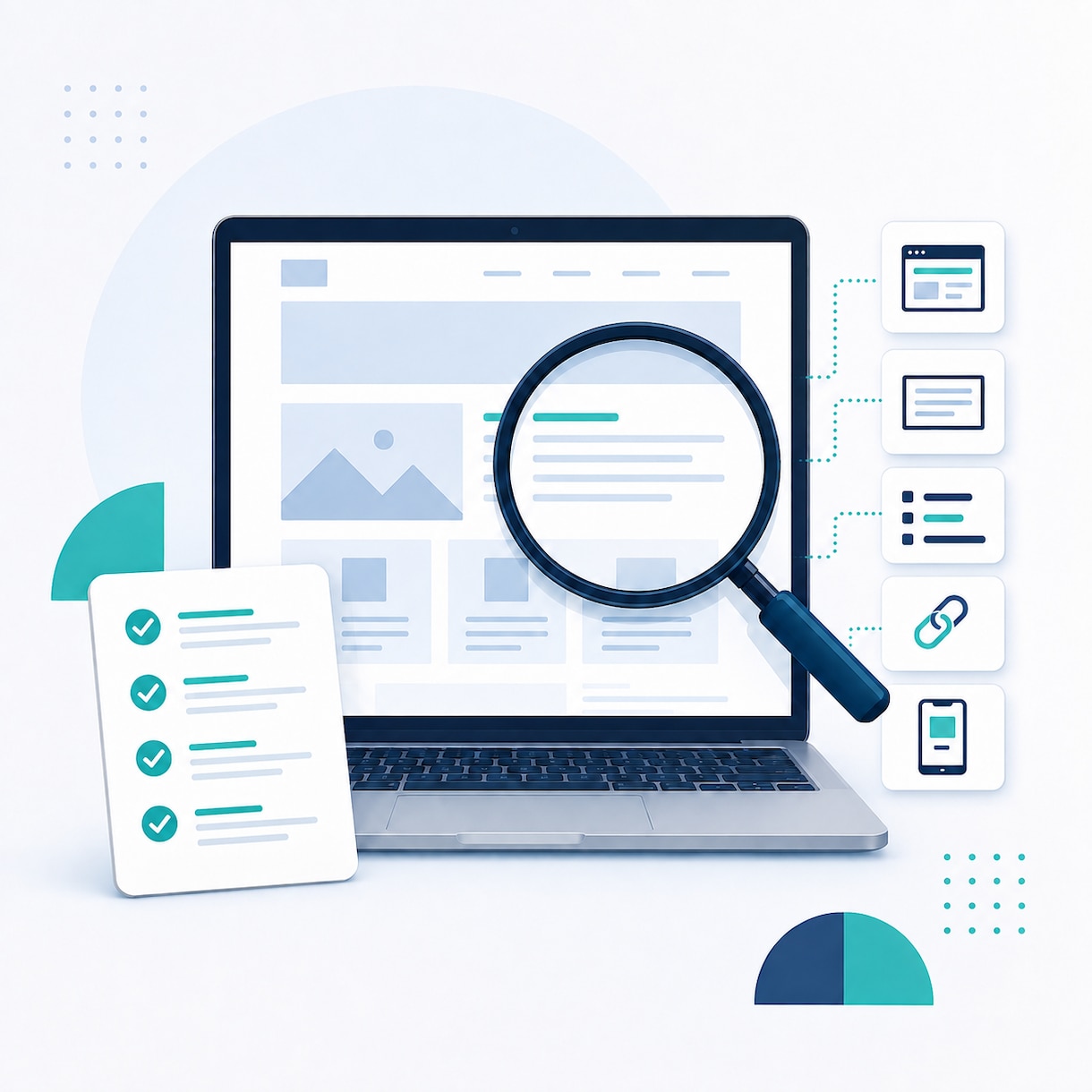 WebページのSEO・表示改善点を診断します 公開URL1件を優先順位つきチェック表で診断 イメージ1