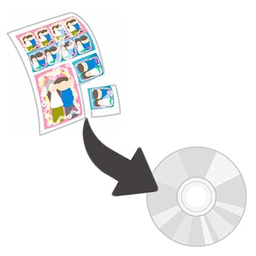 記念写真、年賀状、プリクラ等DVDにまとめます 大量の写真をDVDにまとめてデータ保管しませんか？ イメージ3