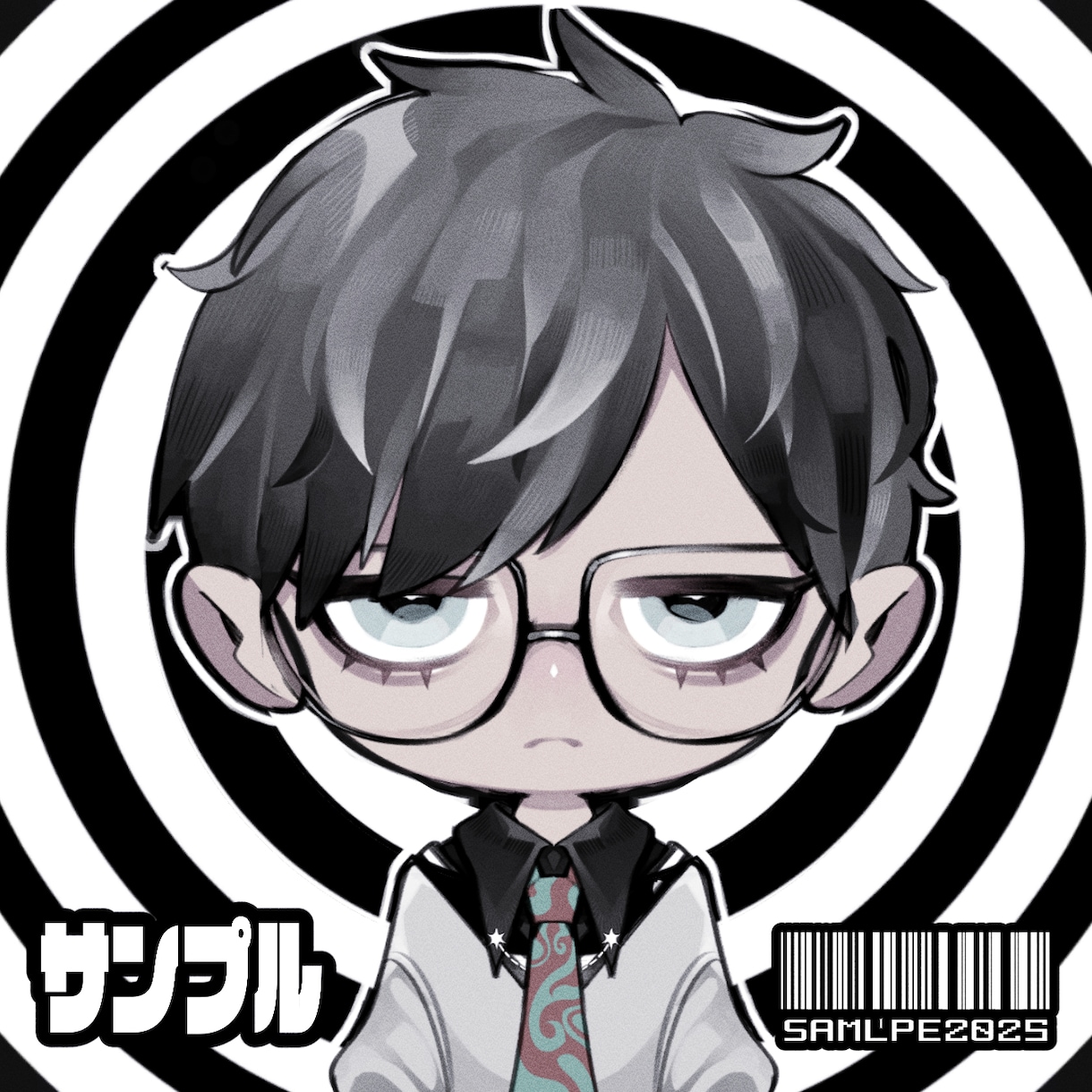 デフォルメ絵のアイコン作成いたします バストアップでのアイコンをお作りいたします。（修正無制限） イメージ4