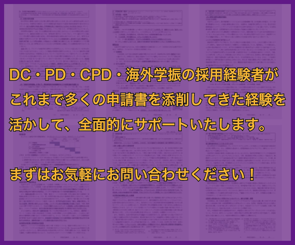 PD／CPD／海外学振採用者が申請書を添削します 政治学、歴史学、地域研究、社会学など人文・社会科学分野に対応 イメージ6