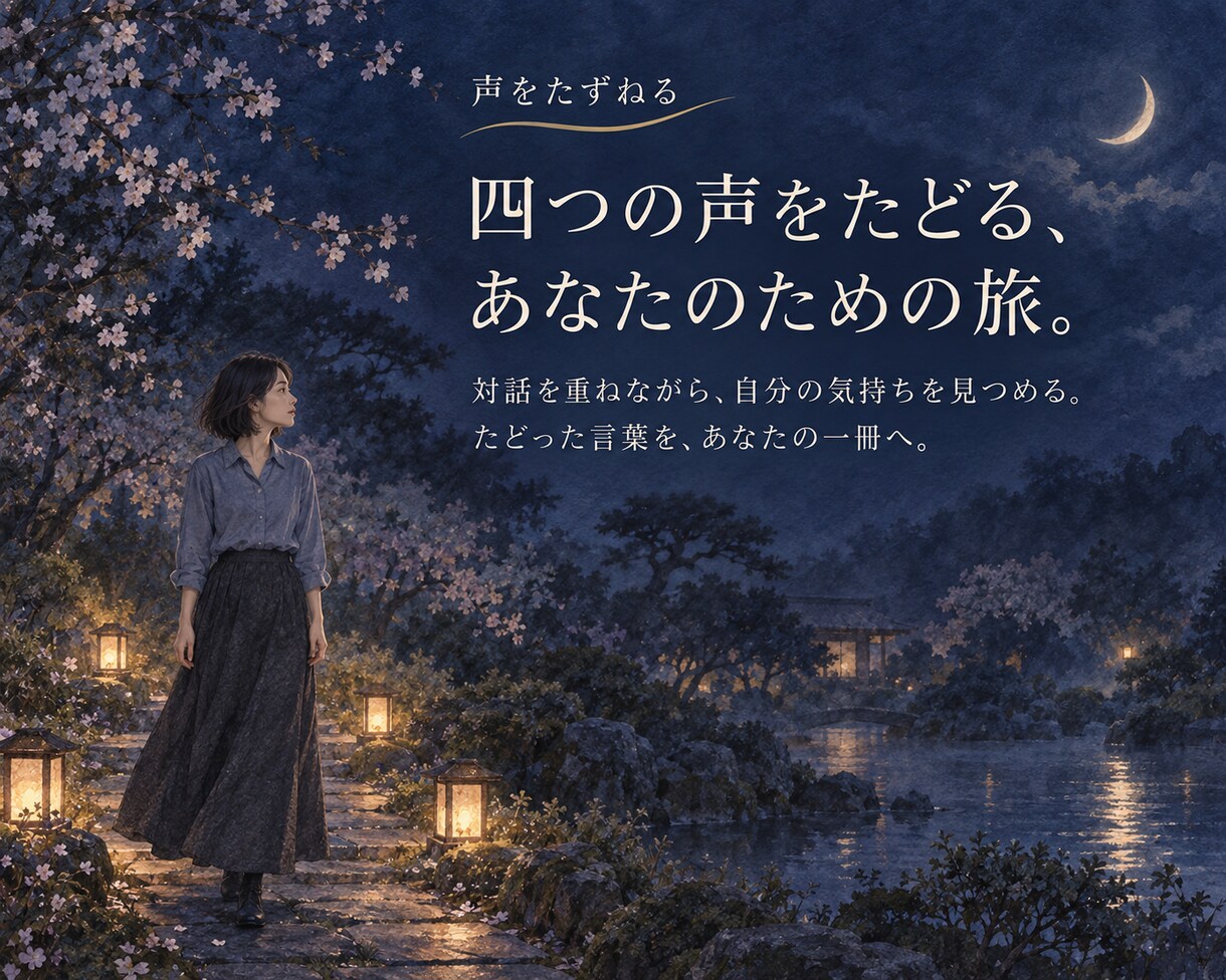 気持ちの整理｜あの人の声をたどり本音に気づきます 気持ちの整理｜あの人の声と本音に気づく伴走の旅 イメージ3