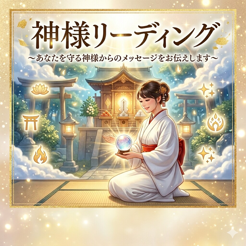 神様リーディングであなたを導く神存在を視ます 守護・今必要な導きをお伝えします イメージ1