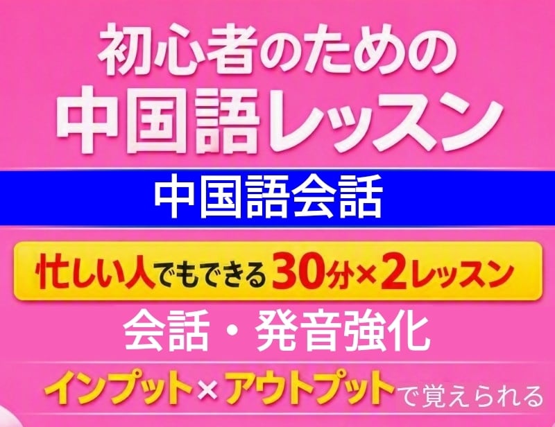 丨忙しい人のための丨中国語会話・発音レッスンします ✅朝活や夜活にも すき間時間に無理なく続ける中国語レッスン イメージ1