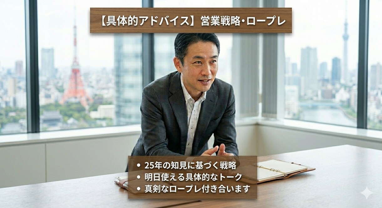 25年の営業経験で寄り添います 【秘密厳守】営業25年の大ベテランが仕事の悩みを解決！ イメージ2