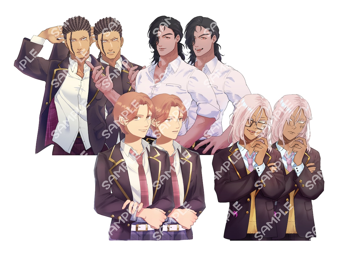 キャラクターイラストの制作いたします ＴＲＰＧや創作の設定などに！等身が高めの綺麗な絵が得意です。 イメージ4