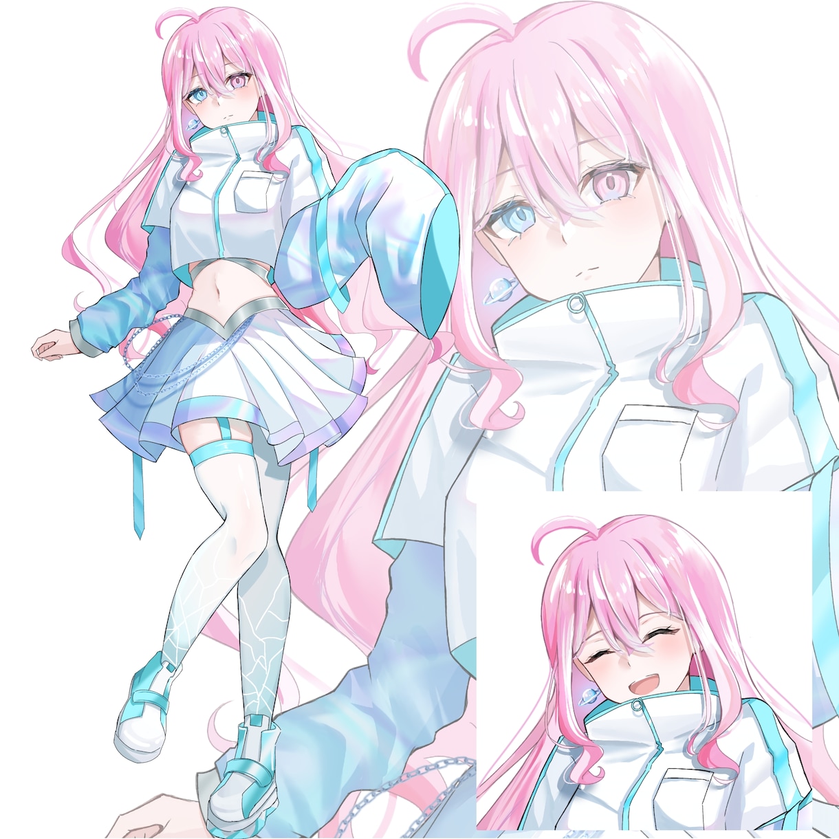 3名様限定！特別価格で女の子の立ち絵を描きます 表情差分込み！透明感のある可愛い女の子の立ち絵を描きます！ イメージ1