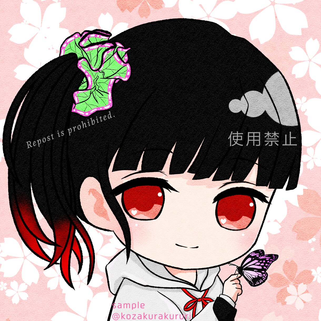 商用OK!!ほんのり和風アイコン描きます 目を引く顔アップ！和風だけど洋服でもOK! イメージ7