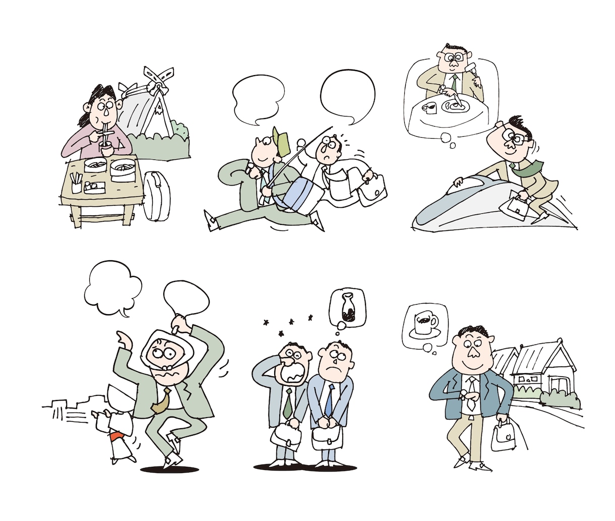 商用利用OK！ゆる〜いイラストを描きます チラシ、パンフ、ブログ、プレゼン資料やラベル、各種ポップなど イメージ5