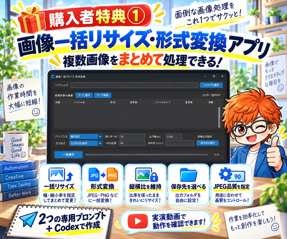 CodexでWindowsアプリ作る方法を教えます プログラミング知識0でOK！アイデアを用意するだけ！ イメージ5