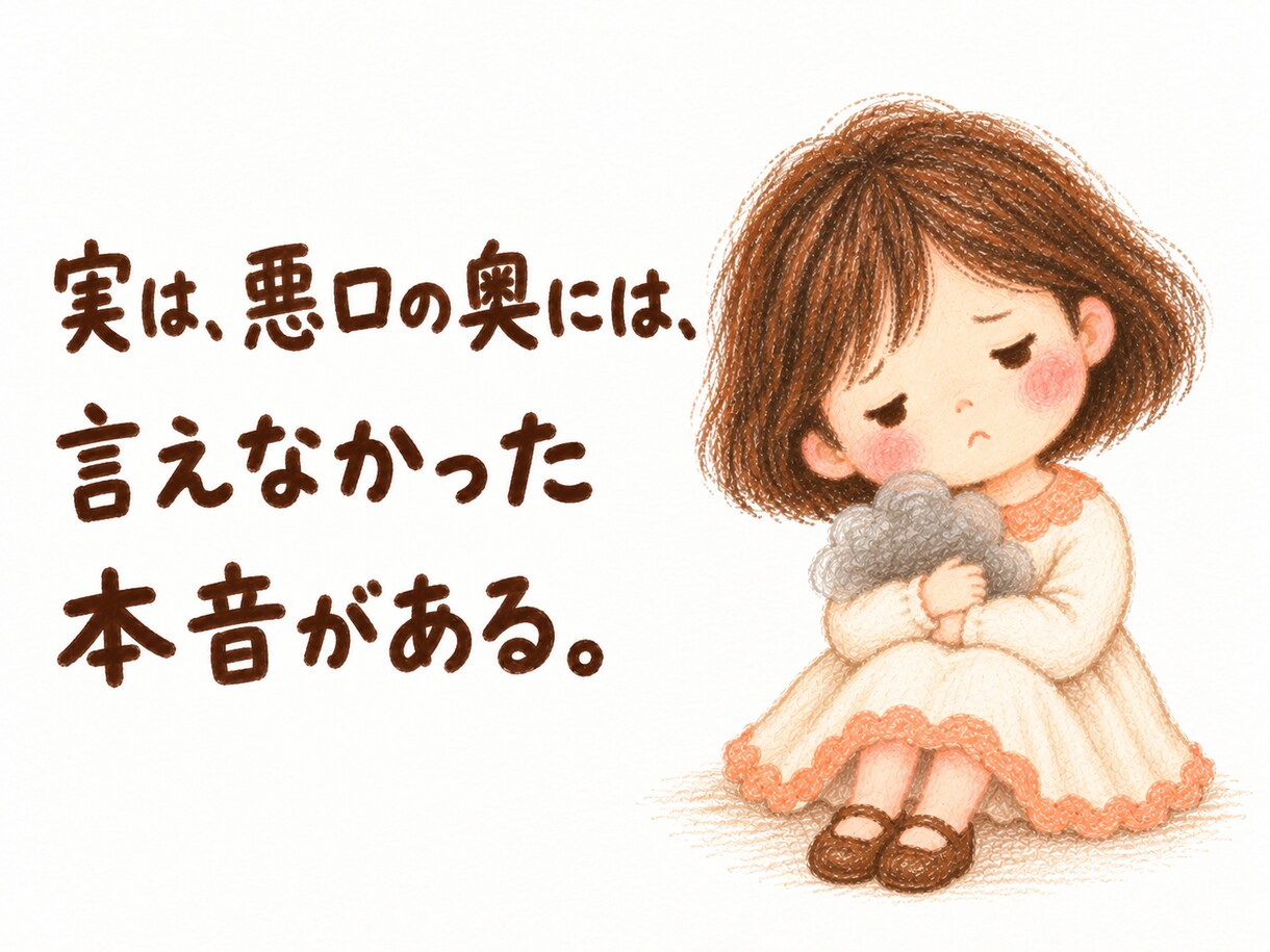 悪口・愚痴、全部置いていって今日はいい人辞めます どうしうて解ってくれないの？をひも解きます。 イメージ2