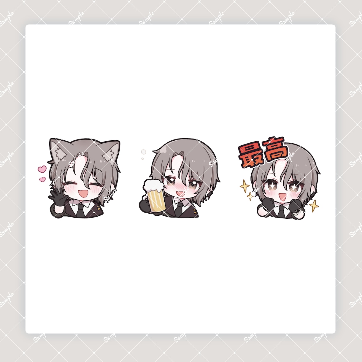 スタンプ用のイラスト描きます TikTokやTwitchのスタンプなどに〇 イメージ3