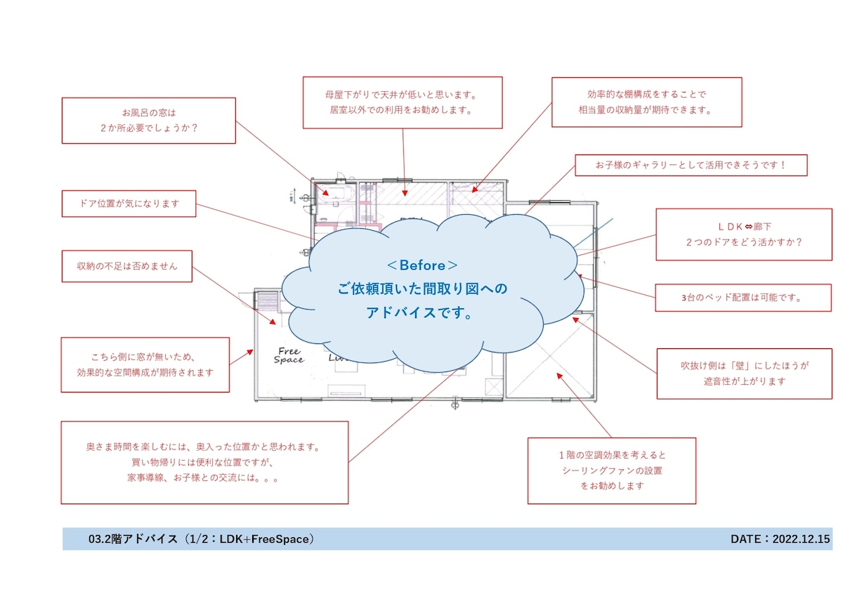 一級建築士がPDF解説にて「モヤモヤ解消」致します ▶︎視点を変えたアドバイスで『間取り迷子』を解決致します！ イメージ4