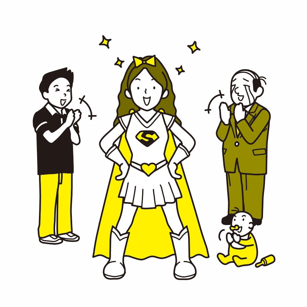 ポップなデフォルメ調のイラスト制作承ります シンプルなイラストでビジネスや個人で使用できます！ イメージ1