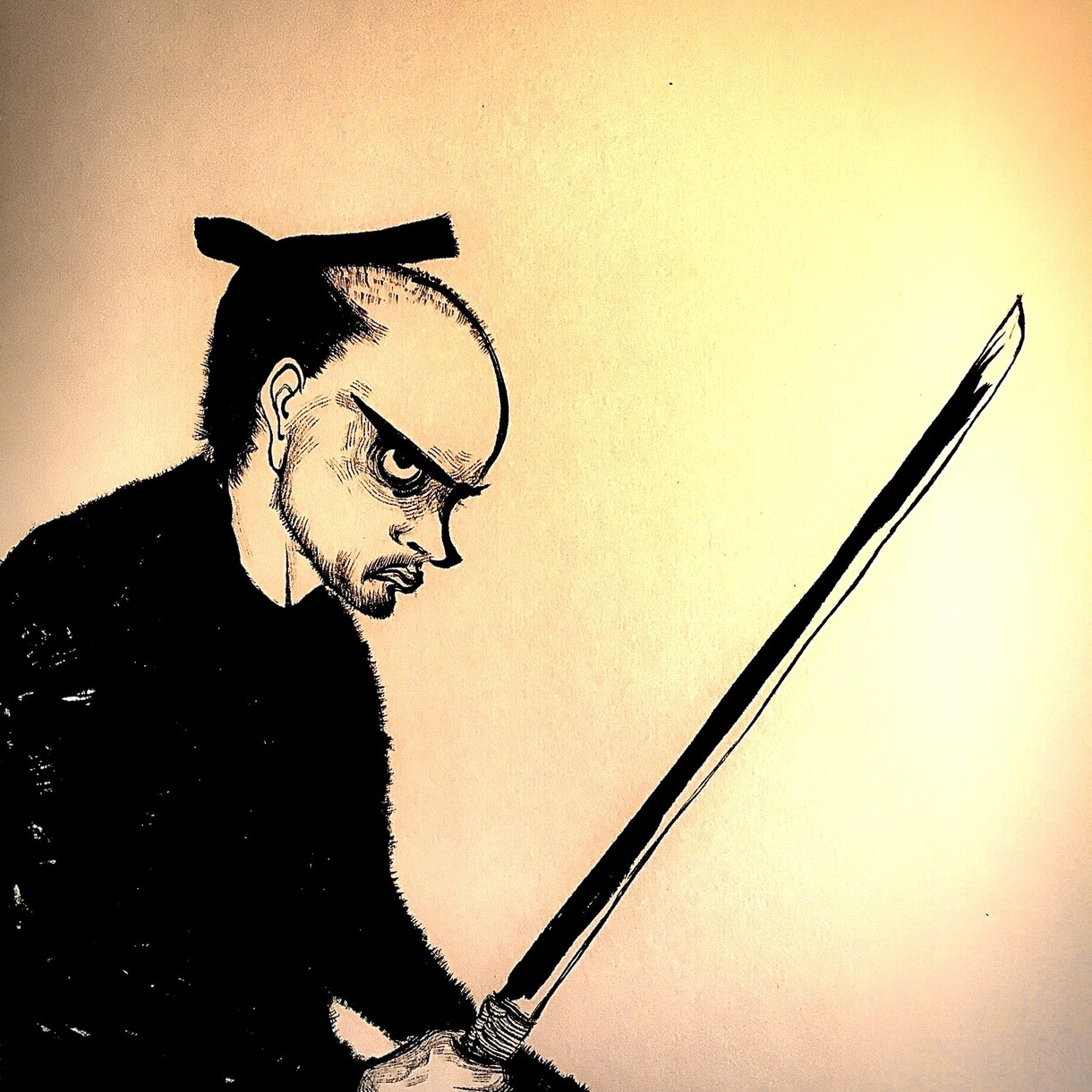 観賞用イラスト作成します 筆ペンで描きます。原画を送ります。 イメージ1