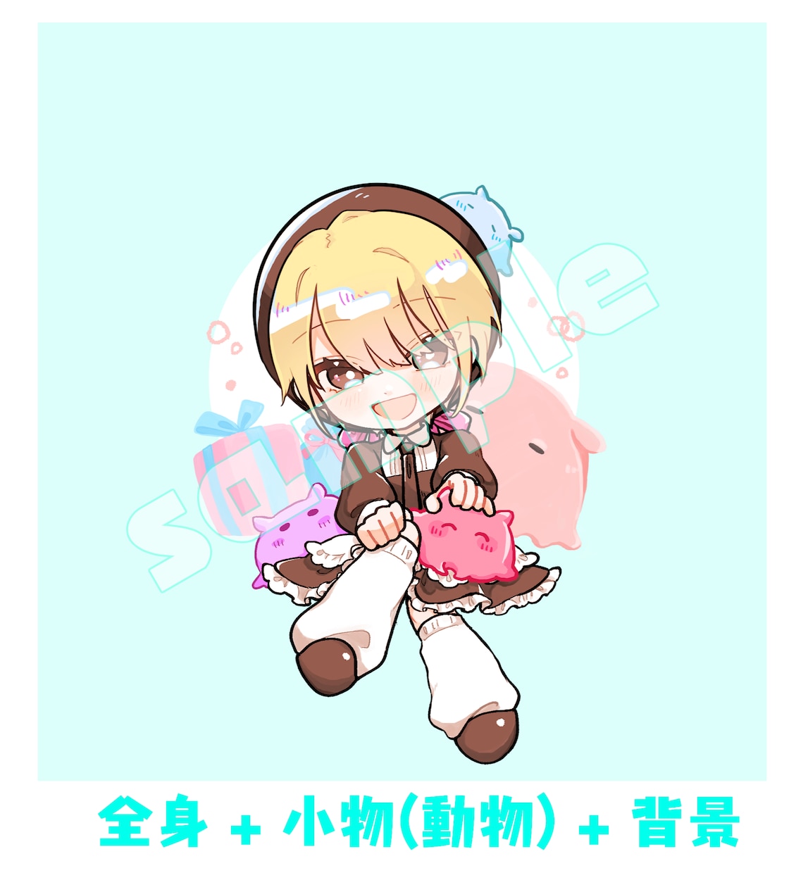 ポップで可愛いミニキャライラストを描きます SNSアイコンや動画の素材に！ イメージ4
