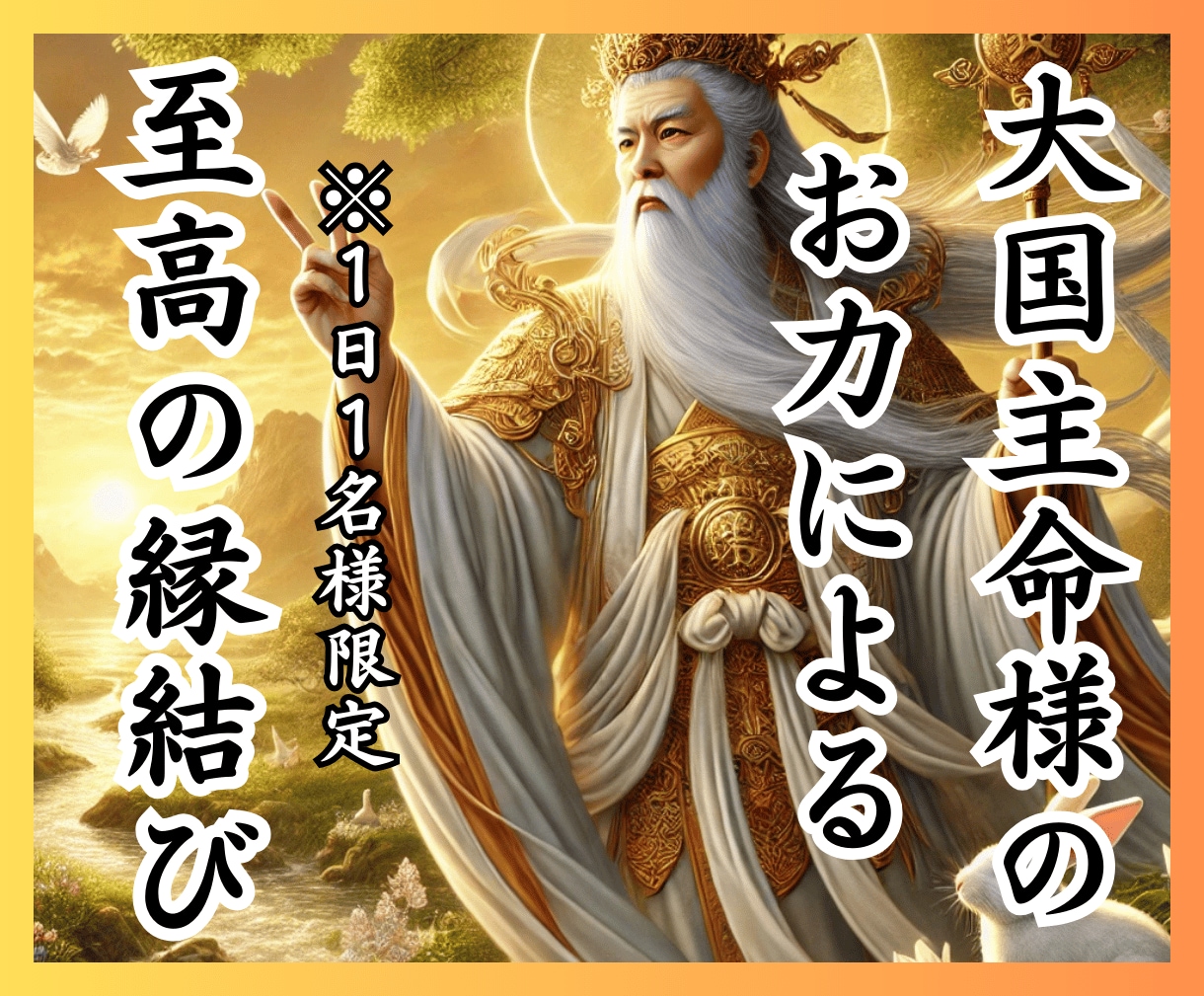 縁結び霊視占い｜恋愛成就・復縁する未来へ導きます 片思いから復縁まで、縁結び祈禱と霊視占いで理想の未来へ イメージ1