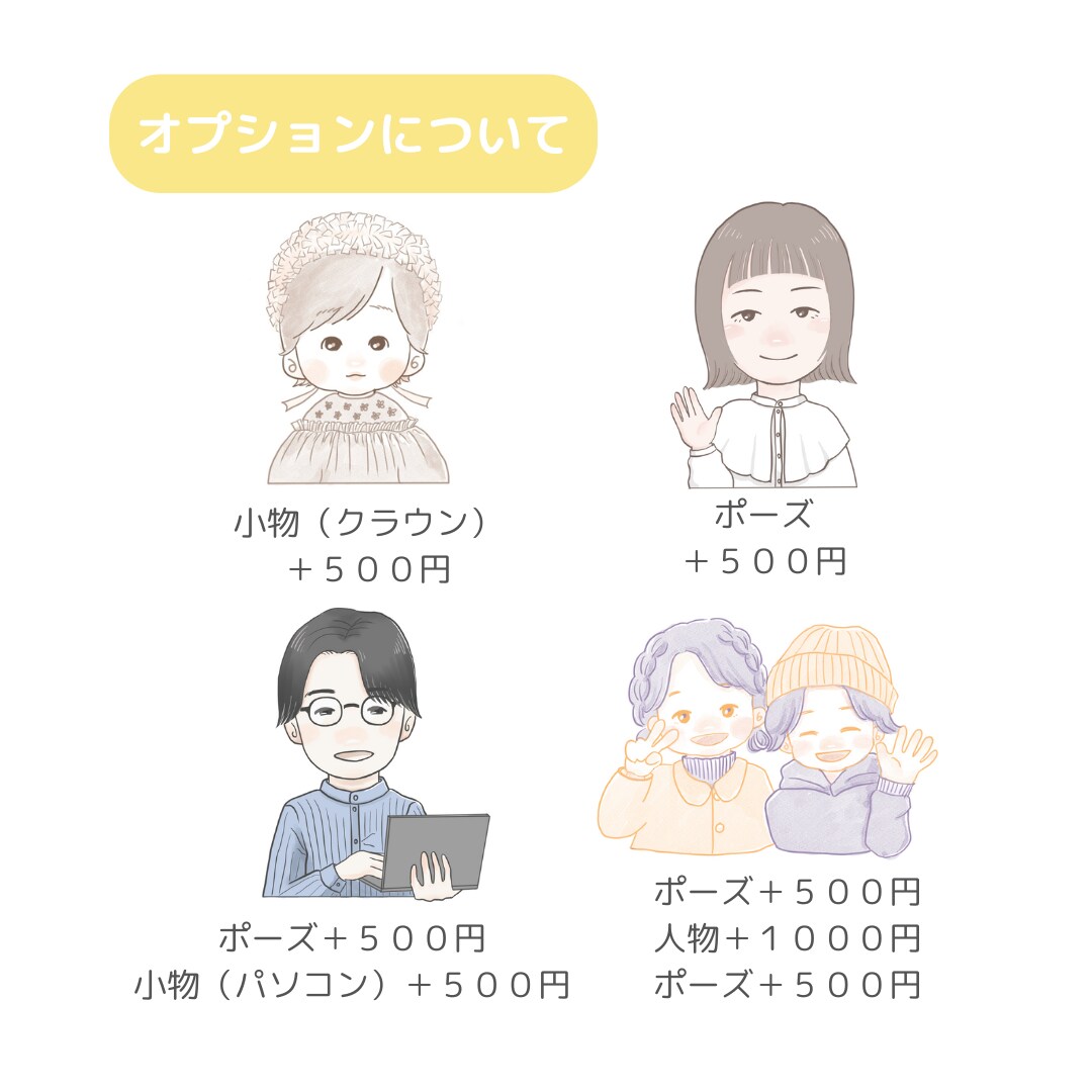 雰囲気似顔絵かきます SNSのアイコンにいかがでしょうか？ イメージ3