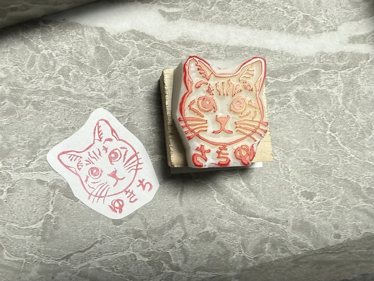 世界に1つペットで消しゴムはんこ作ります 家族であるわんちゃん猫ちゃんの消しゴムはんこ作ります イメージ2