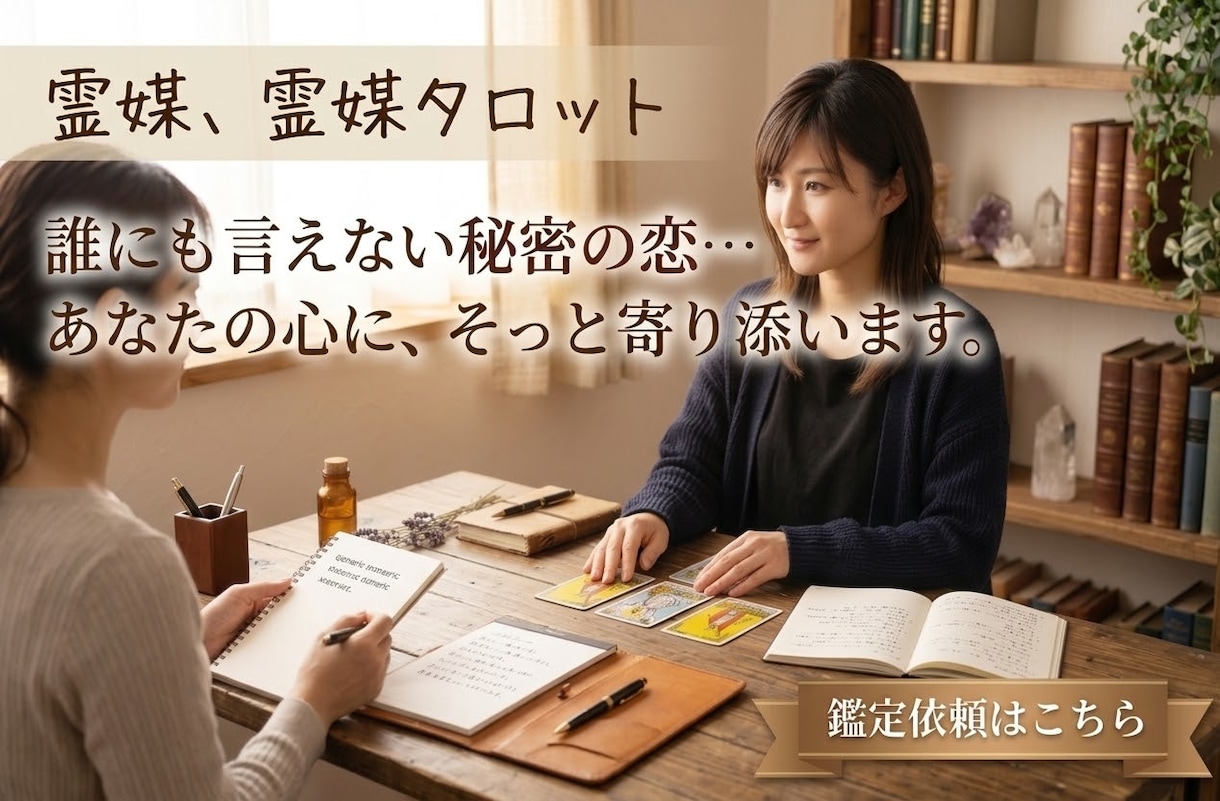 不倫・複雑愛・復縁。誰にも言えない悩み聞きます 霊視×タロットで本音を視えたままお伝えします。 イメージ1