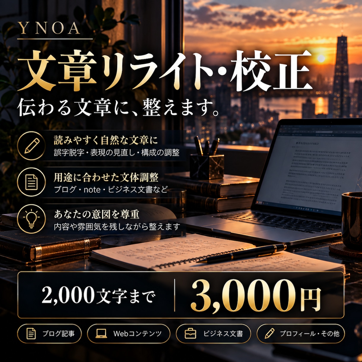 読みやすく自然な文章にリライトします 校正・構成まで整え、伝わる文章に仕上げます。 イメージ1