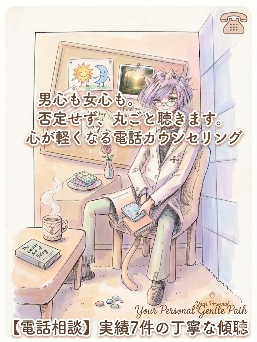 あなたが主役。どんなことでもあなたの話を聞きます 現在5/1。待機中もちろん秘密は厳守します イメージ1