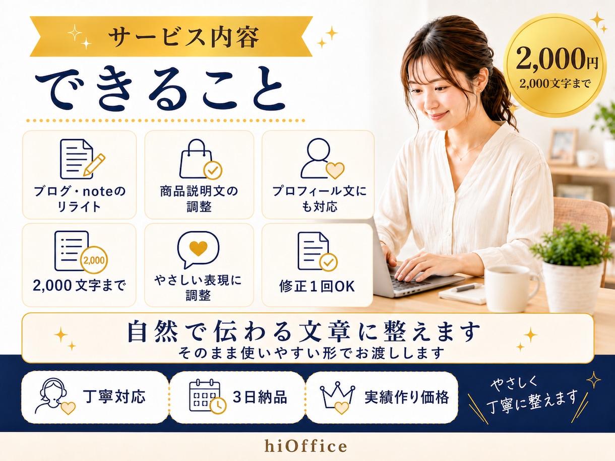 ブログ・note・商品説明文をリライトします 伝わりにくい文章を、自然でわかりやすい文章に整えます イメージ4