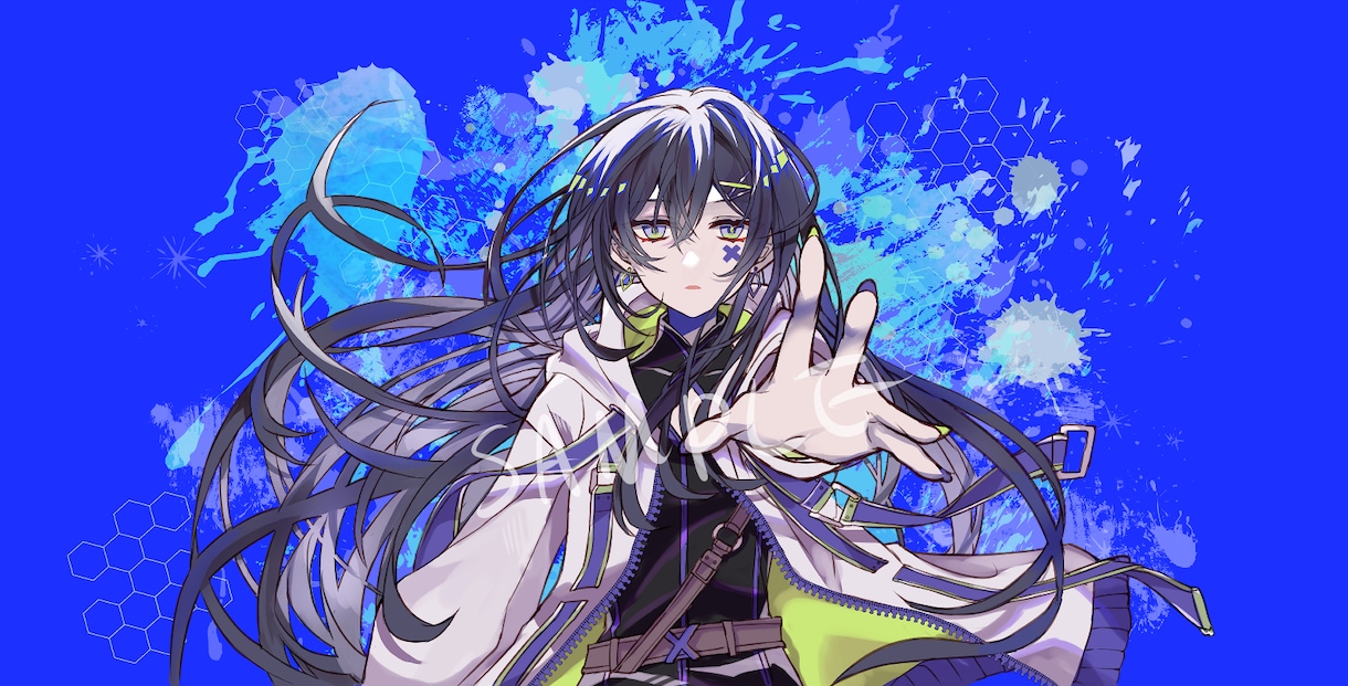 歌ってみた・配信サムネイル・一枚イラスト作成します 記念グッズ・ボカロ・MVイラスト・キャラクターデザイン等作成 イメージ5