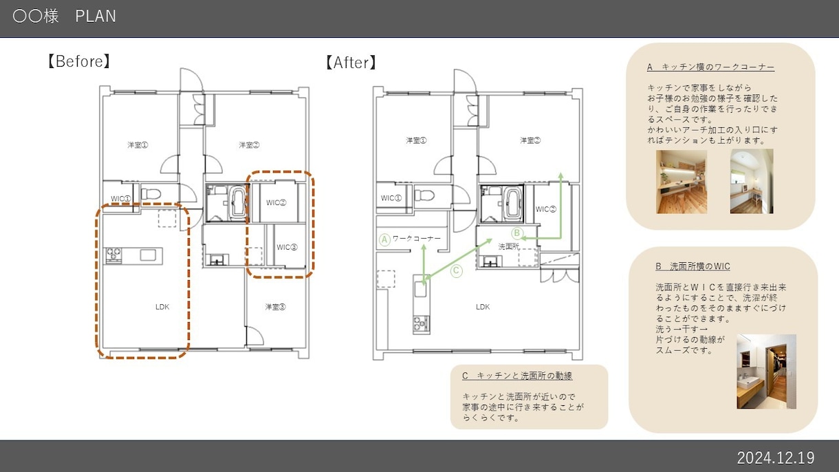 ママ一級建築士マンションリフォームプラン作成します 【4歳1歳子育て中】30代ママ目線での提案いたします！ イメージ2