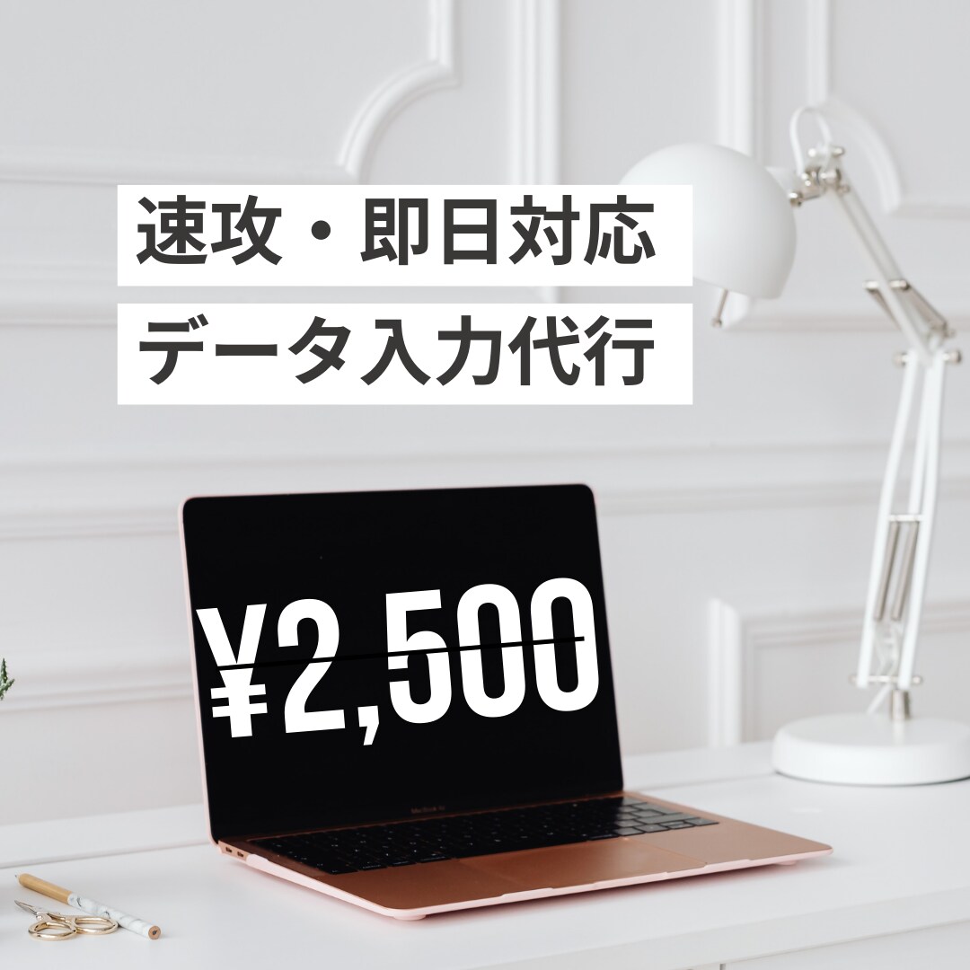 速攻！WordやExcelデータ入力引き受けます 土日祝対応。即日〜納品可能です。スピード感重視！ イメージ1