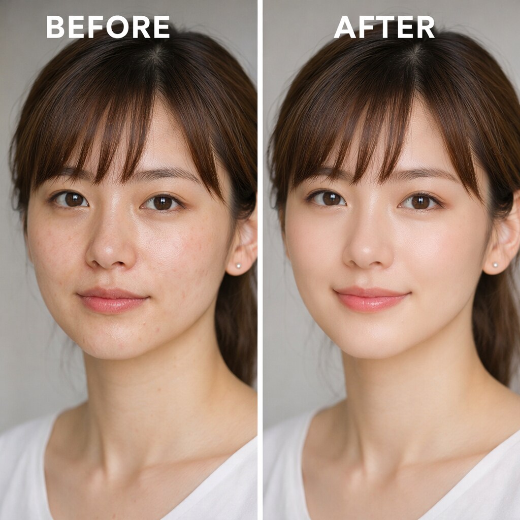 顔写真を自然にレタッチします やりすぎない、清潔感のある仕上がり イメージ1