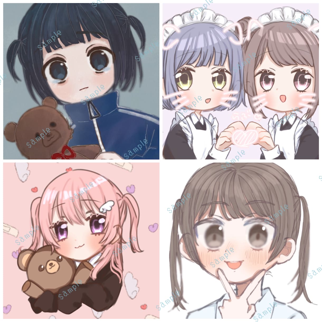 SNSアイコン･ヘッダー等描きます ぜひ気軽にご相談！お待ちしております！ イメージ1