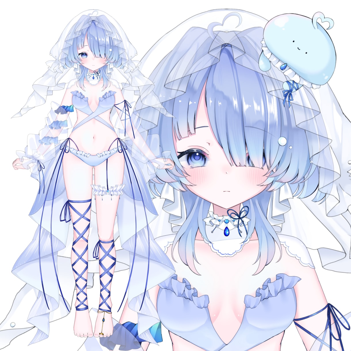 Vtuberモデルのイラスト制作します 可愛くてキラキラした女の子や男の子が得意です！ イメージ2