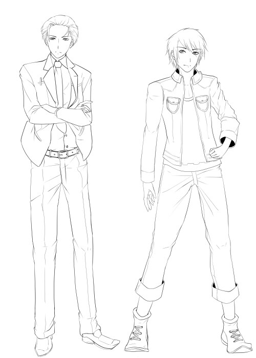 オリジナルキャラクターの立ち絵線画を描きます あなたの想像力を美しいイラストにてお届けします イメージ5