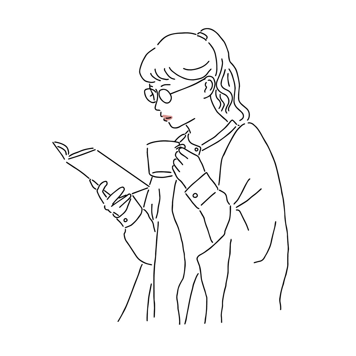 お写真を元にシンプルな線画イラスト描きます 抽象的だけどどこか似てる、そんな雰囲気の線画を描きます！ イメージ9