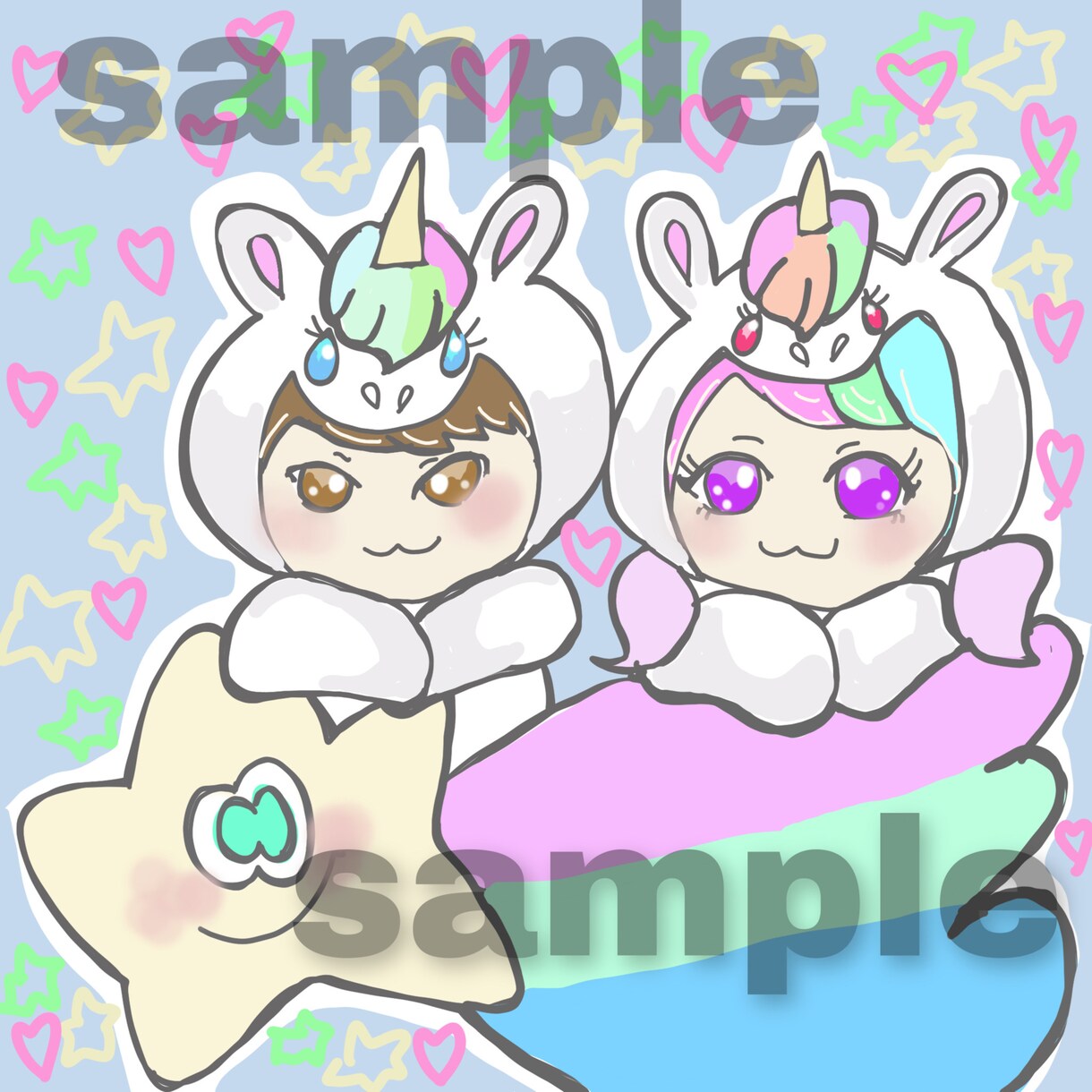 可愛いオーダーメイドの着ぐるみアイコン描きます プレゼントやサプライズにもおすすめ。親子、カップルにも！ イメージ3