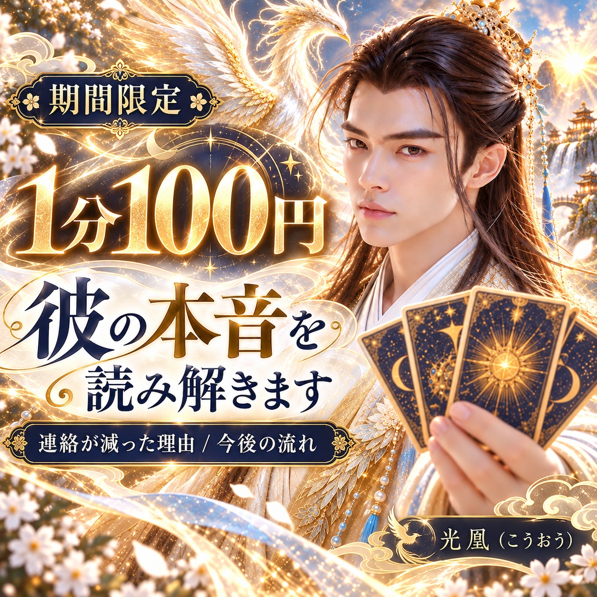期間限定100円｜彼の本音を読み解きます 連絡が減った理由と二人の今後を5分から鑑定 イメージ1