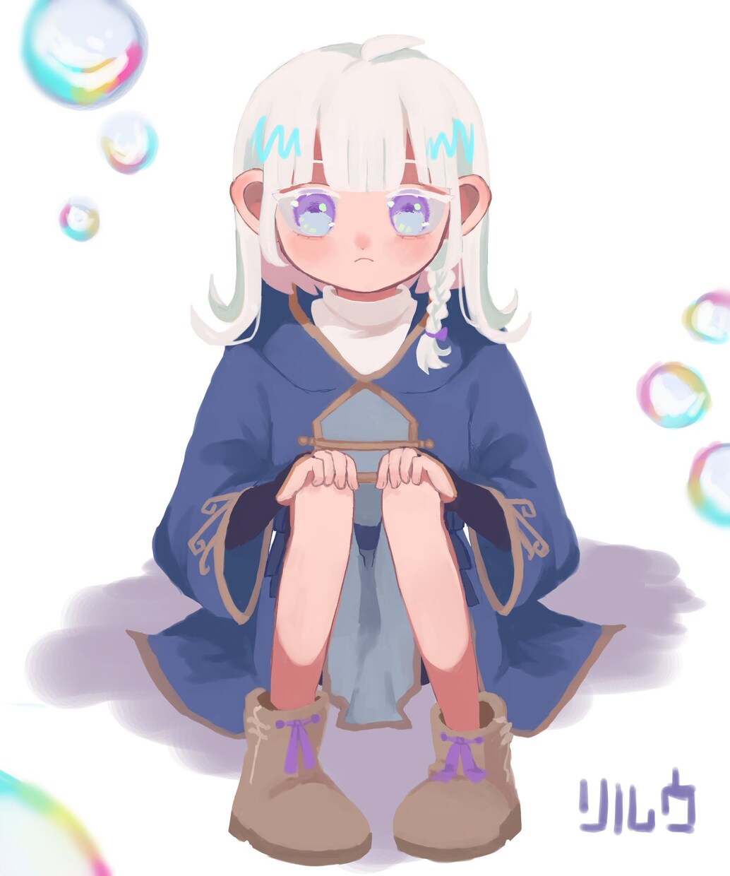 一枚絵描きます 丸みのある絵柄で一枚絵を描きます。 イメージ4