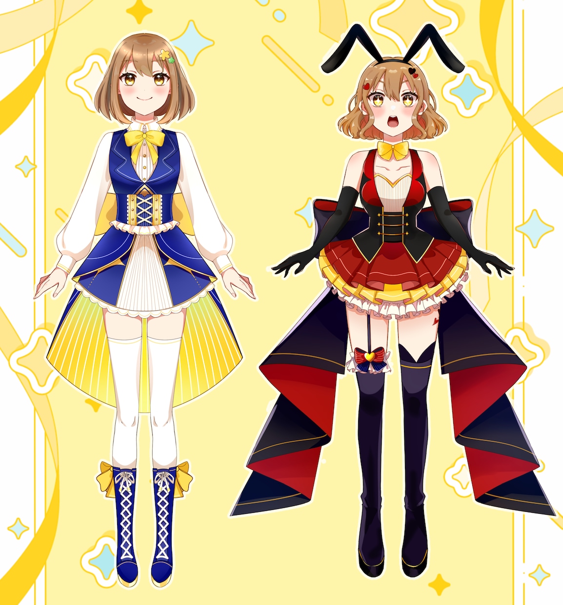 女性2D立ち絵イラストになります 駆け出しの私！絵柄が被らない立ち絵のご提供を♪ イメージ2