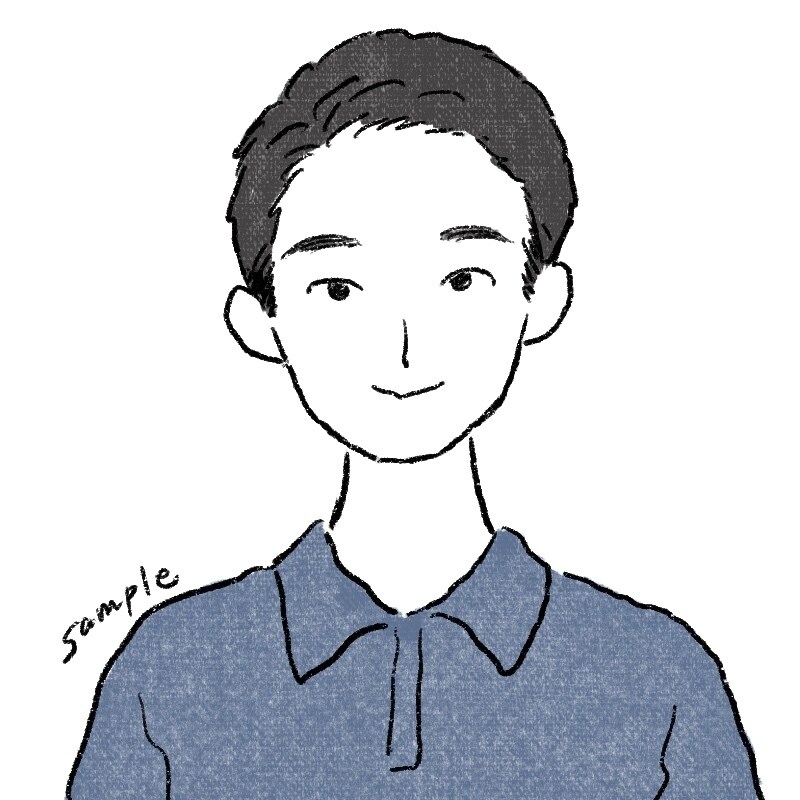 似顔絵｜シンプルであたたかみのある似顔絵かきます SNSやホームページなどに。ゆるめな手描きタッチ。 イメージ4